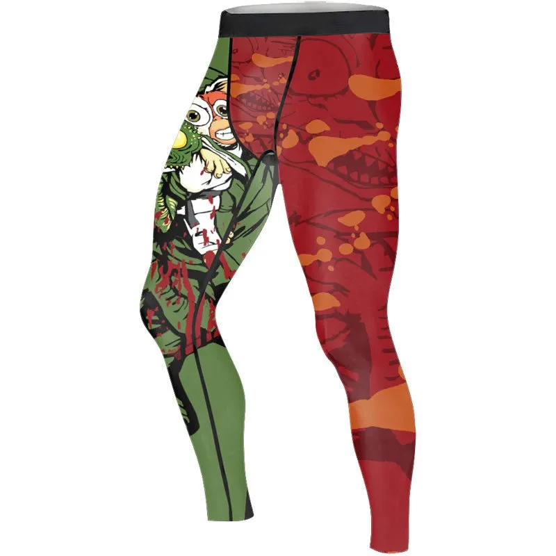 Gizmo Choking Gremlins Men's Compression Leggings