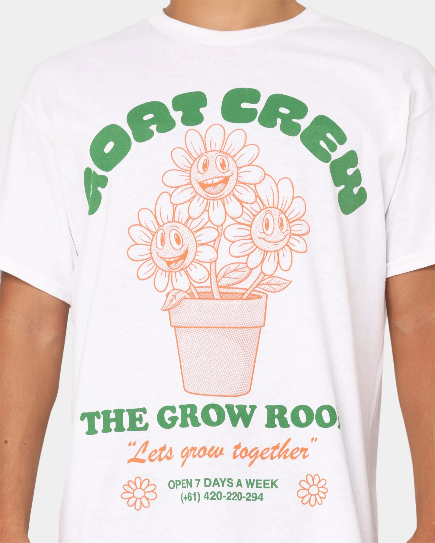 Goat Crew Grow Room T-Shirt White