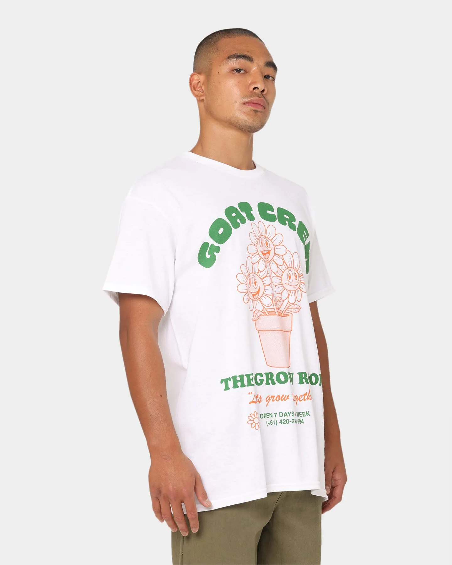 Goat Crew Grow Room T-Shirt White