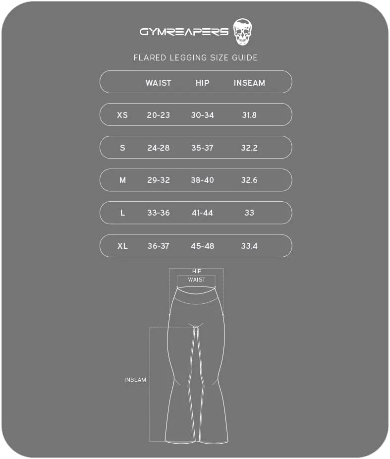 Gymreapers Flare Leggings with Tummy Control Bootcut High Waisted Yoga Pants Wide Leg Workout Pants Gym Leggings for Women