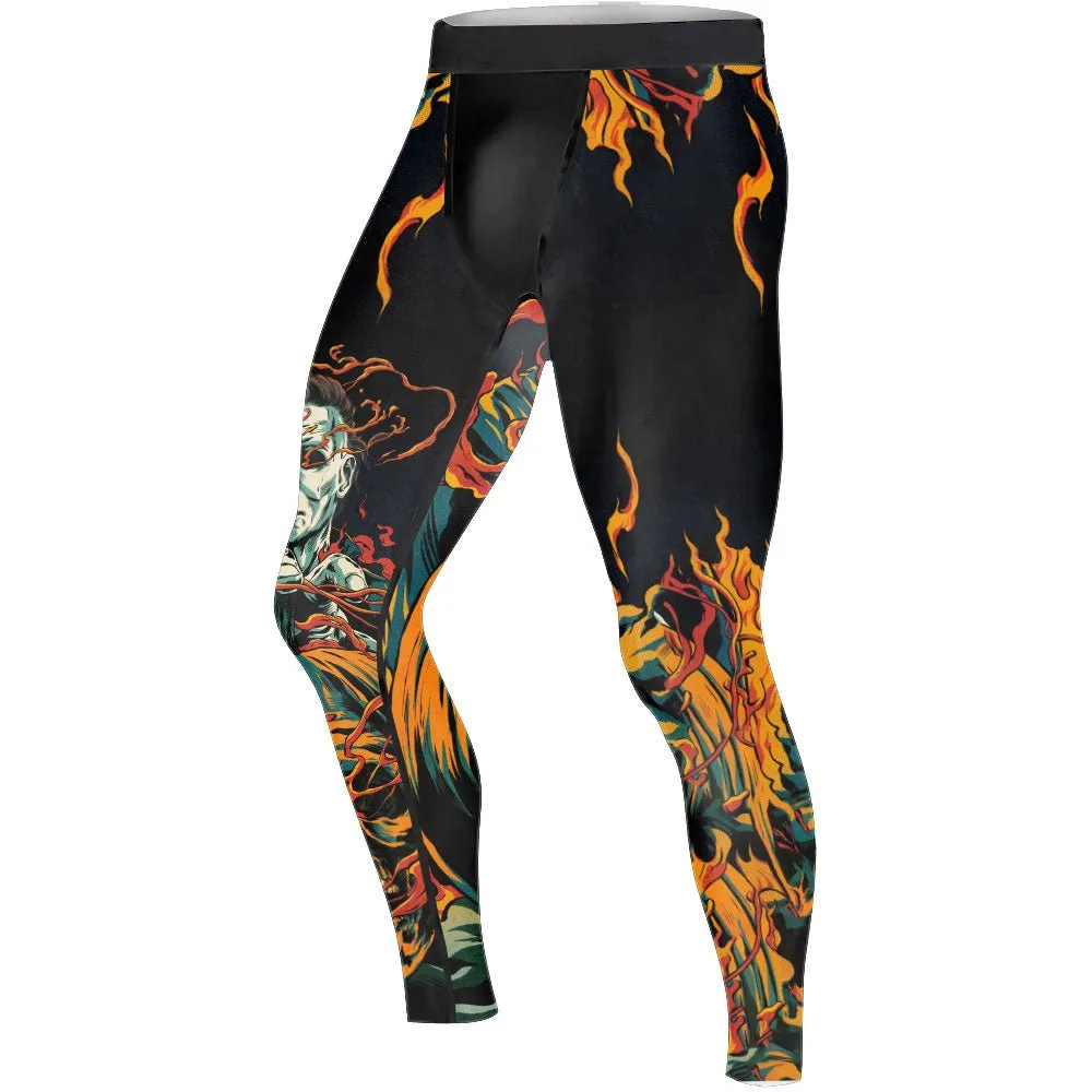 Halloween Michael Myers Men's Compression Leggings