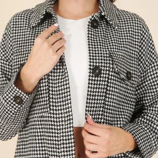 Hannah Houndstooth Jacket