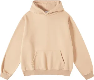 hathne Men's Oversized Hoodies Sweatshirt Cotton Wash Hooded Baggy Pullover Hoodies Vintage Winter Spring