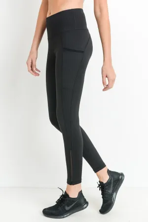 Highwaist Side-Mesh Pocket Leggings