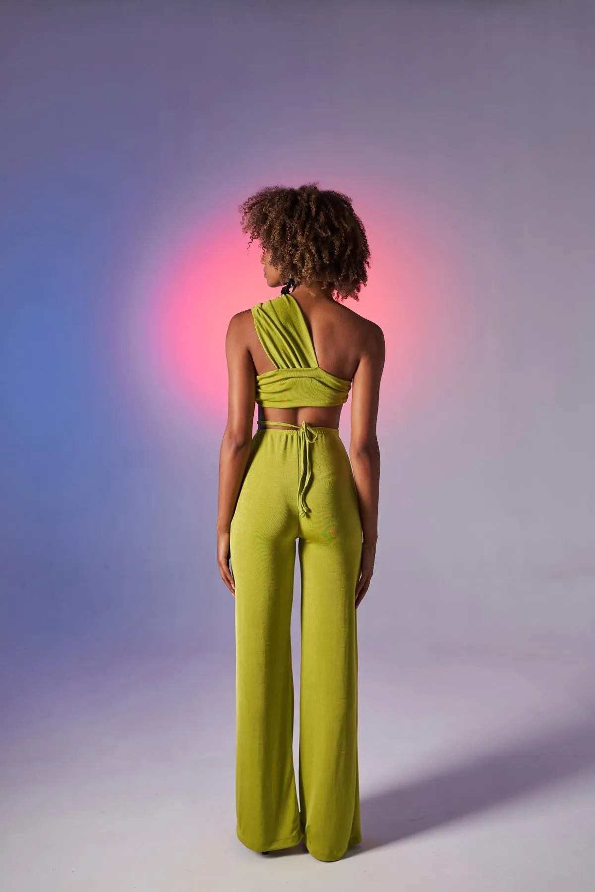 HLLY Women Beatrice Pants Green - Mitcham
