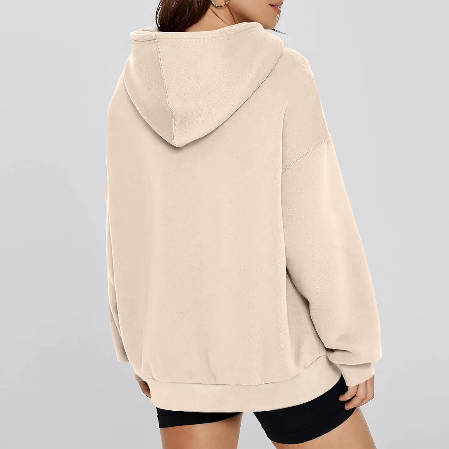Hoodies for Women Fleece Long Sleeve Hoodies Pullover Loose Fit Oversized Sweatshirts with Pocket Fall Fashion Outfits