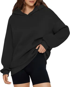 Hoodies for Women Fleece Long Sleeve Hoodies Pullover Loose Fit Oversized Sweatshirts with Pocket Fall Fashion Outfits