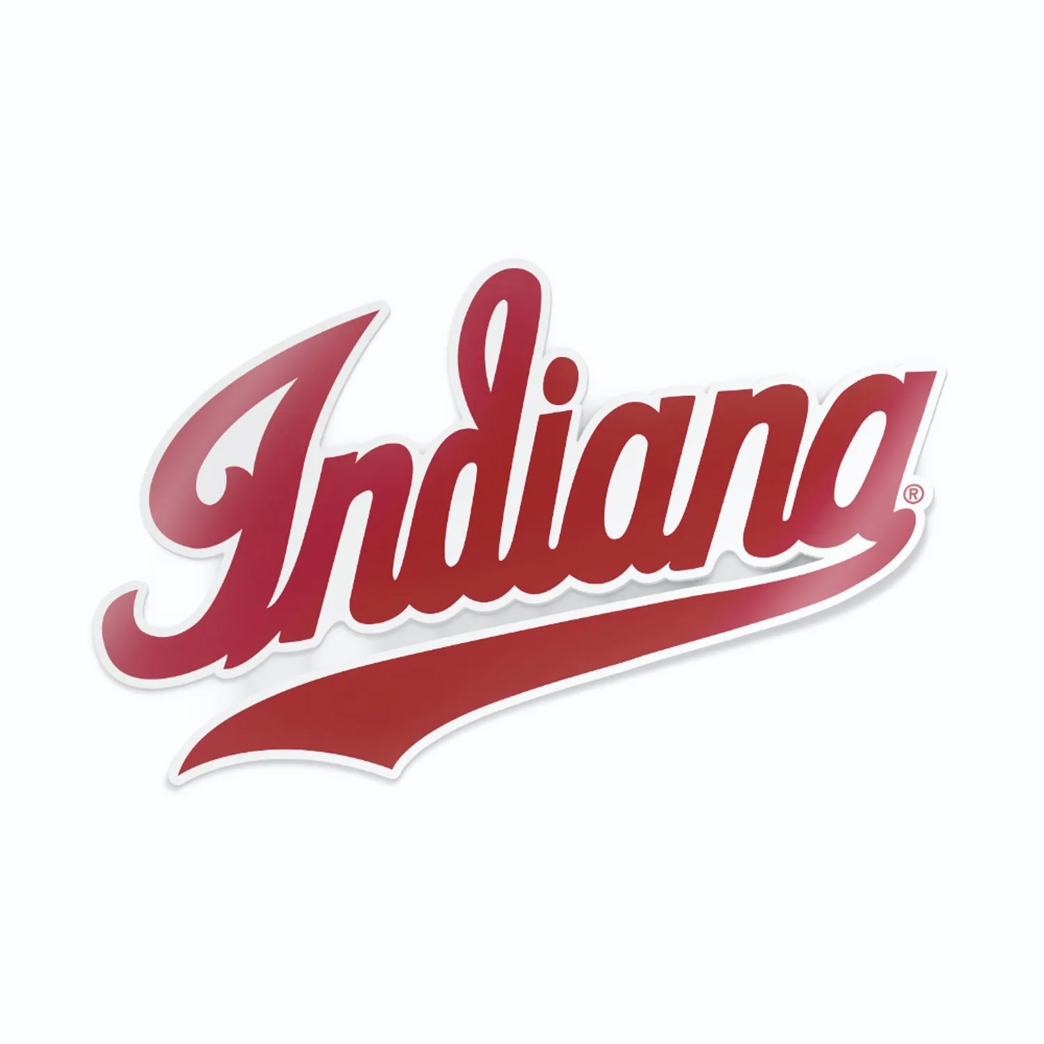 Indiana Script IU Sticker and Car Decal