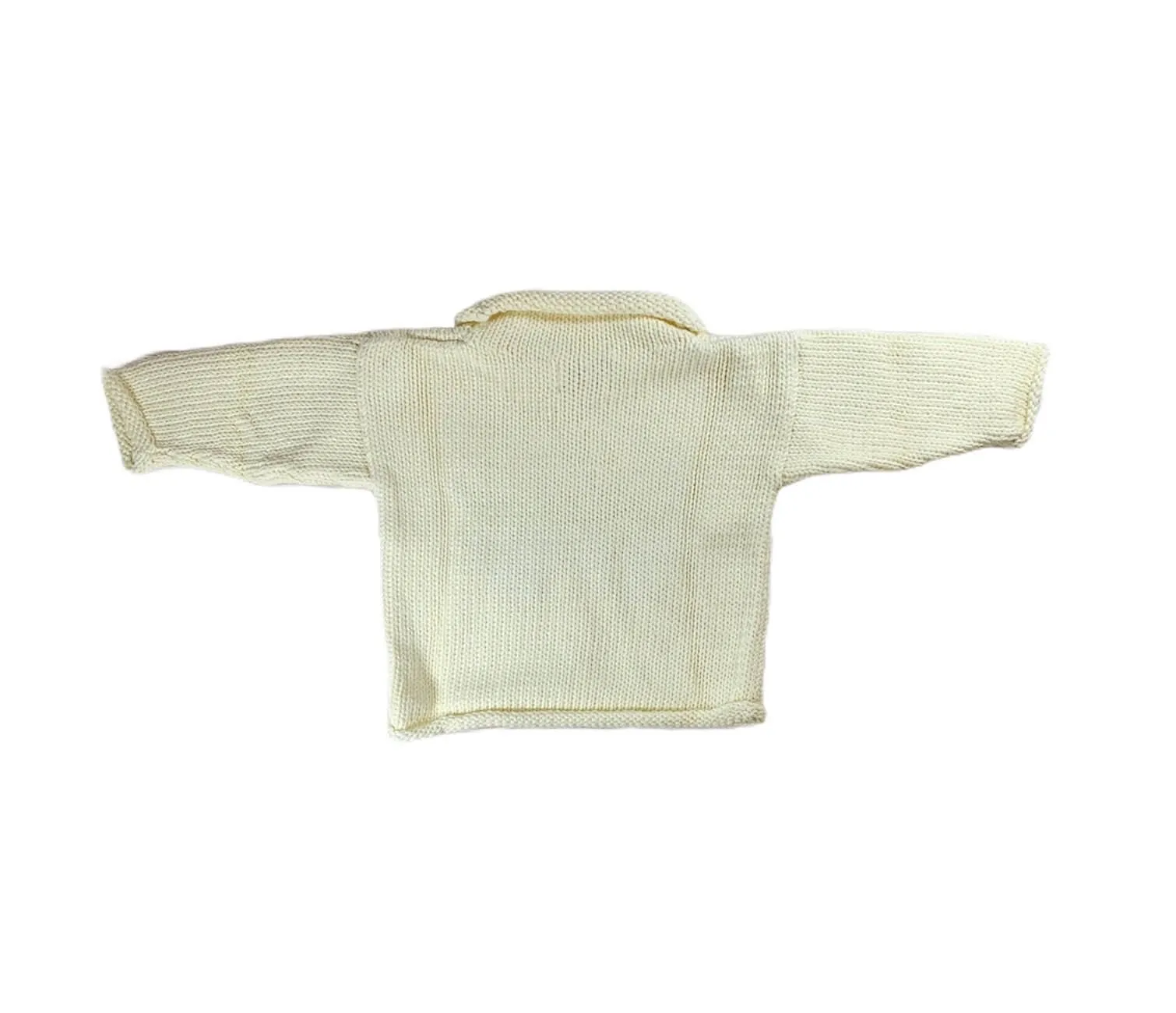 Ivory Firetruck Roll Neck Sweater