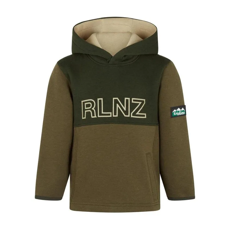 Kids NZ Hoodie In Olive Mix