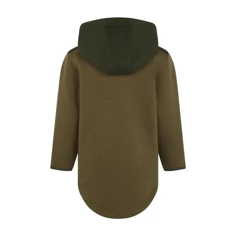Kids NZ Hoodie In Olive Mix