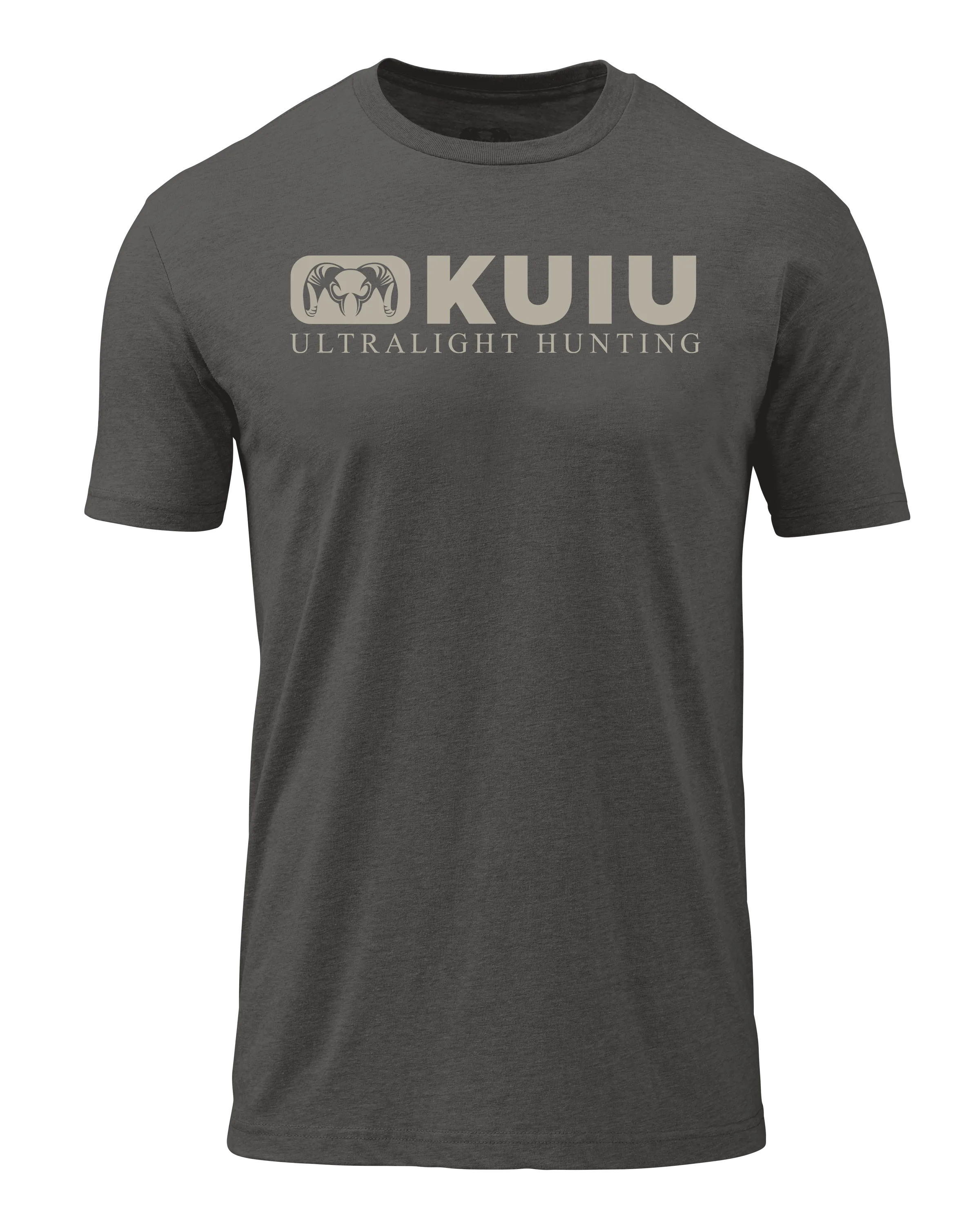 KUIU Block Logo T-Shirt | Heather Heavy Metal