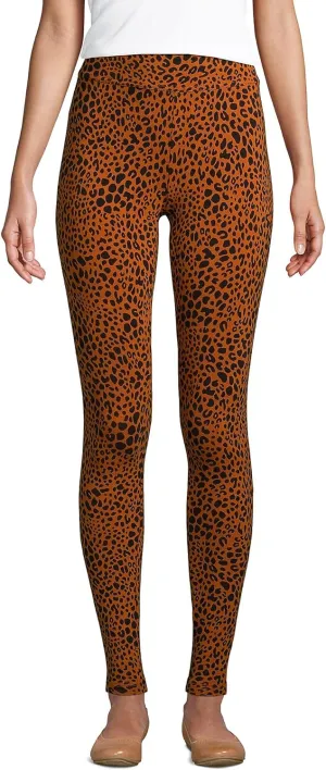 Lands' End Women's Starfish Mid Rise Knit Leggings