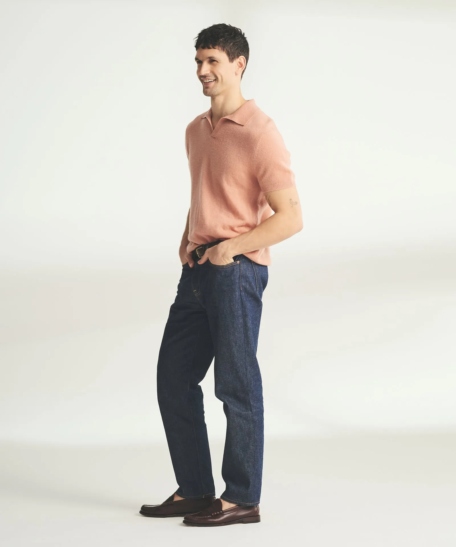 Lightweight Cashmere Short Sleeve Polo