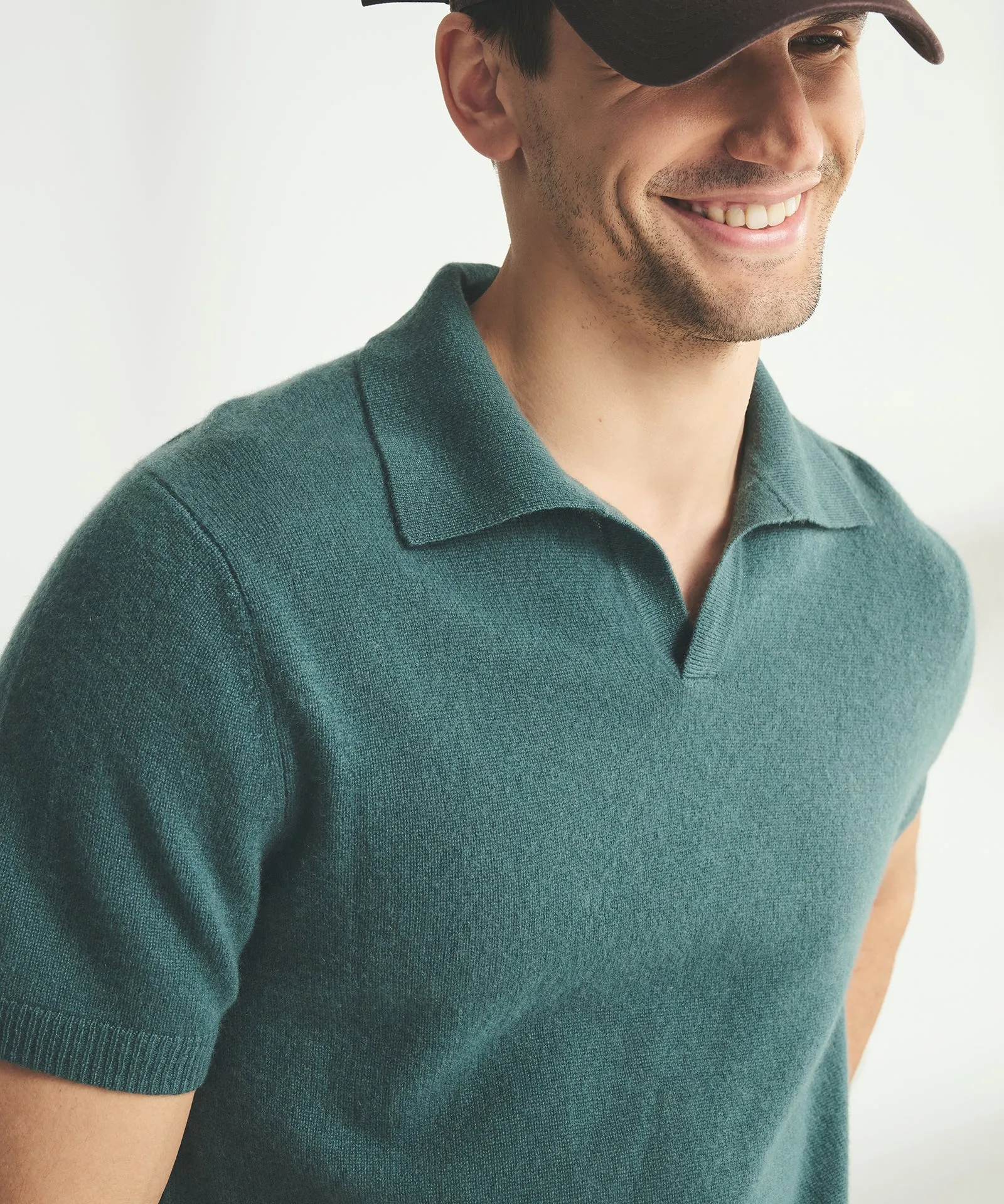 Lightweight Cashmere Short Sleeve Polo