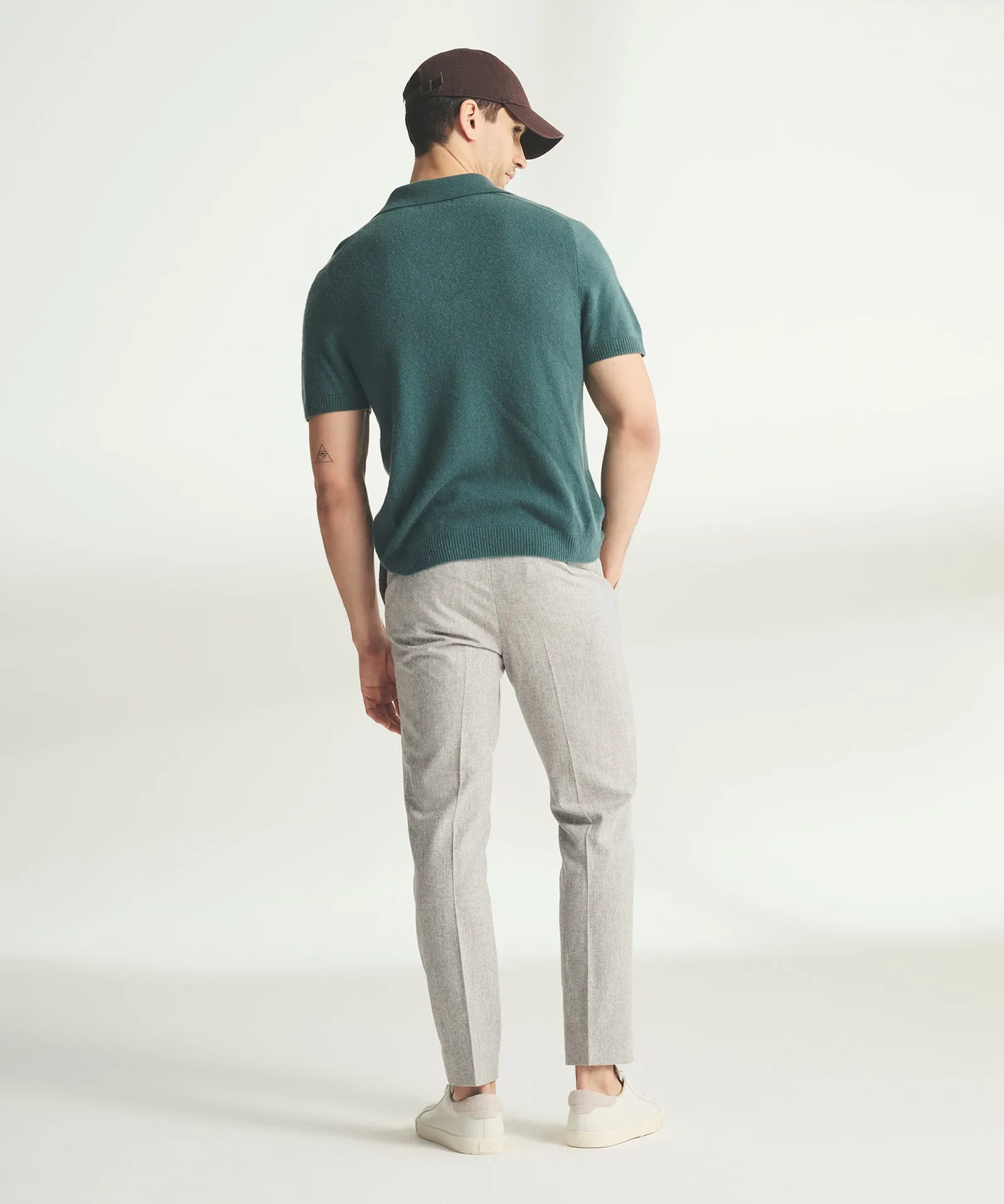 Lightweight Cashmere Short Sleeve Polo
