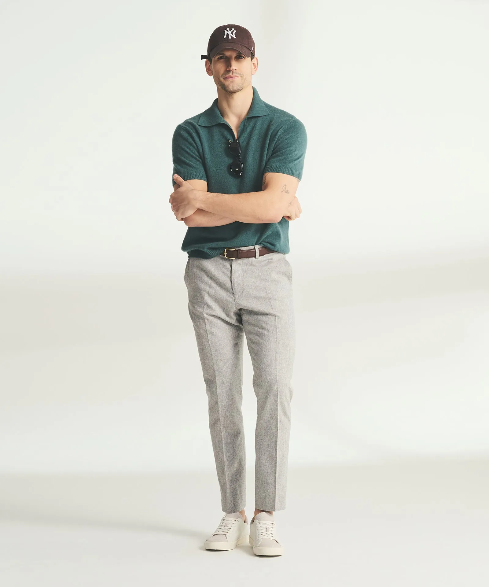 Lightweight Cashmere Short Sleeve Polo