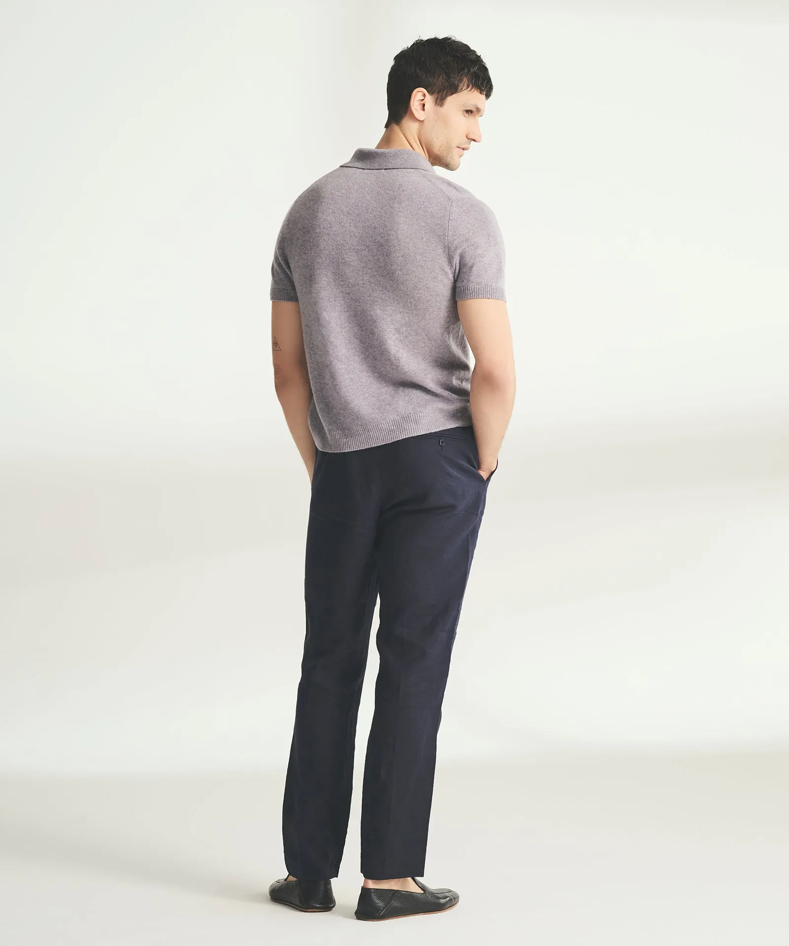 Lightweight Cashmere Short Sleeve Polo