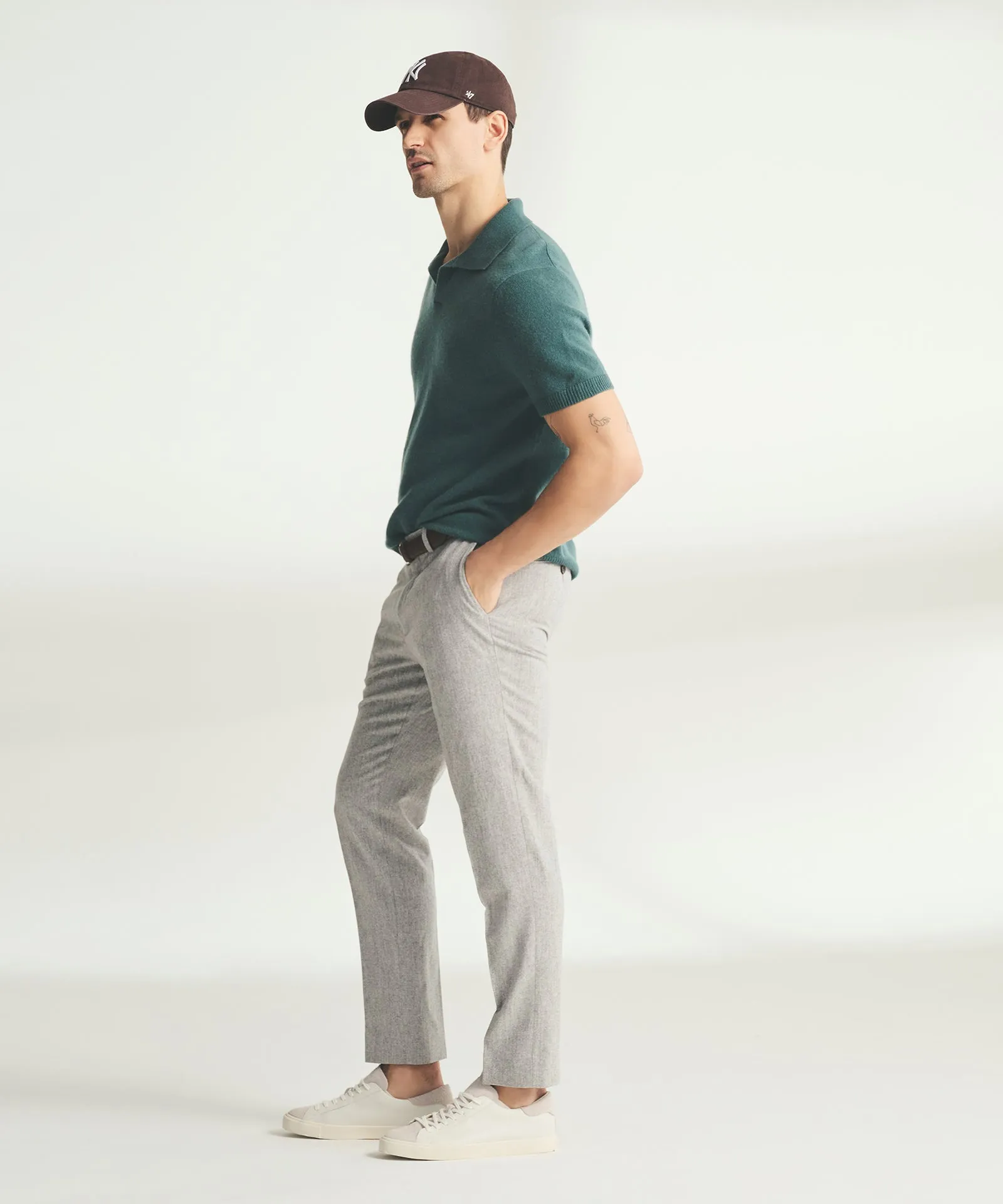 Lightweight Cashmere Short Sleeve Polo