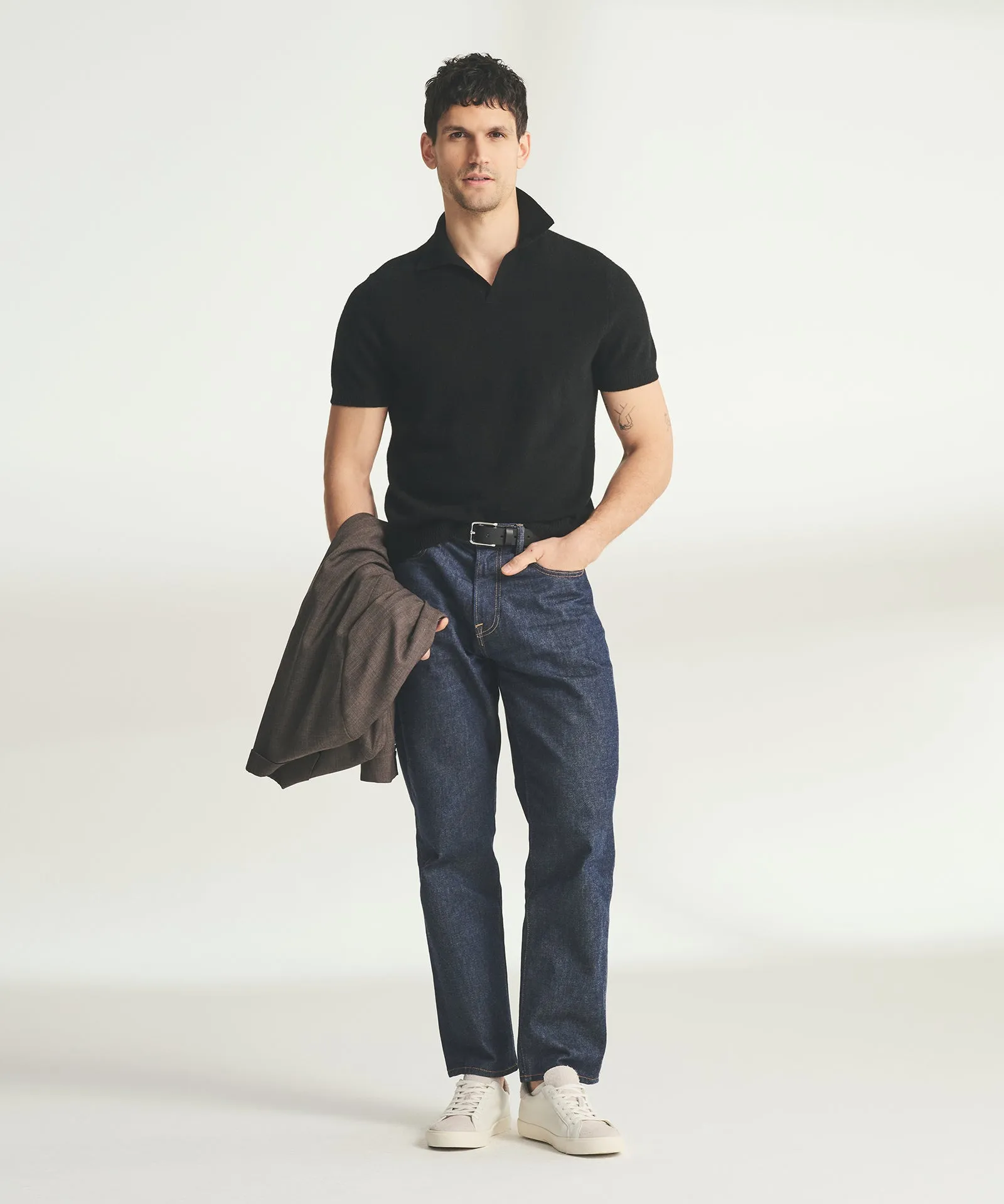 Lightweight Cashmere Short Sleeve Polo