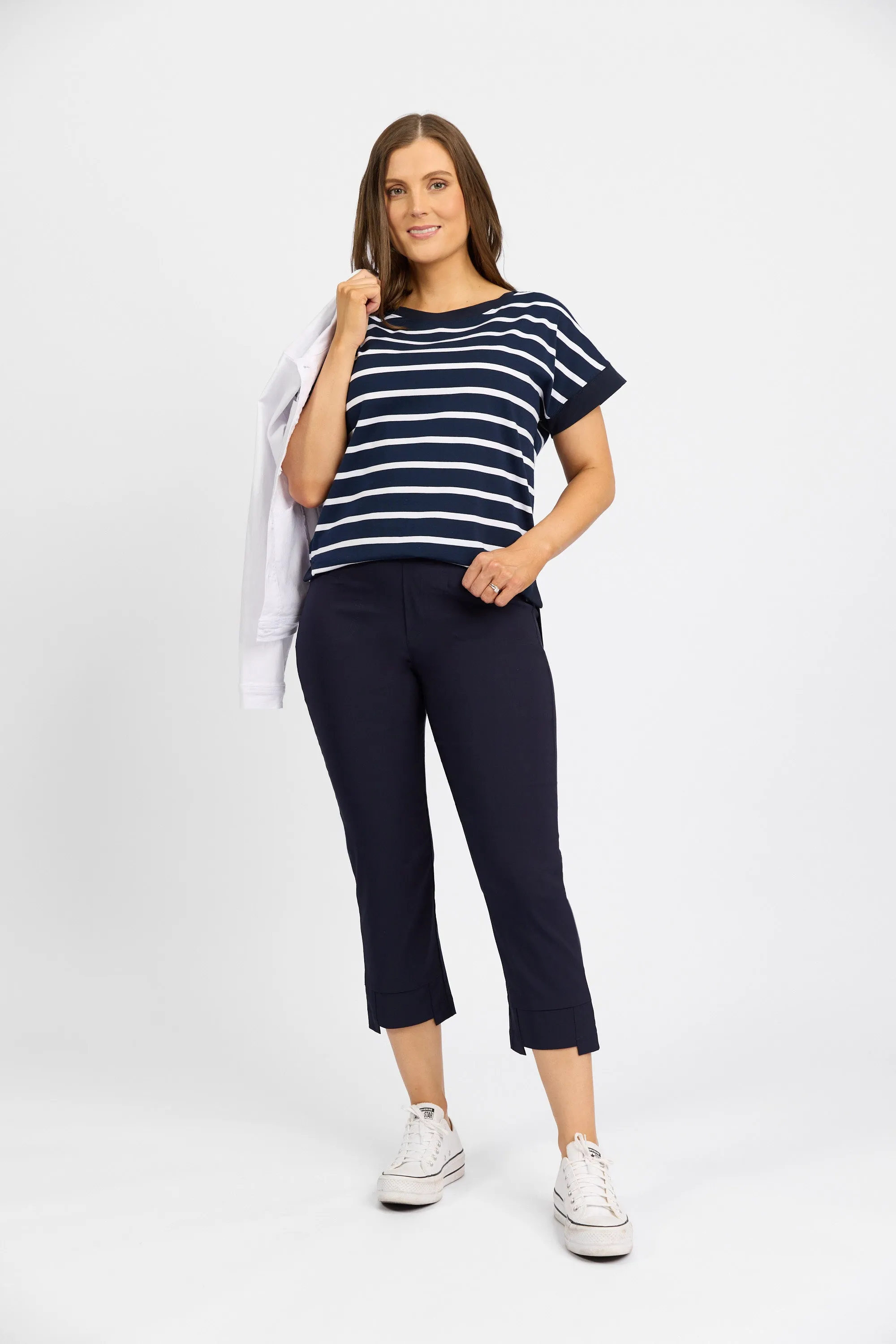 Macjays - Roam Crop Faille pant - Navy - M6515