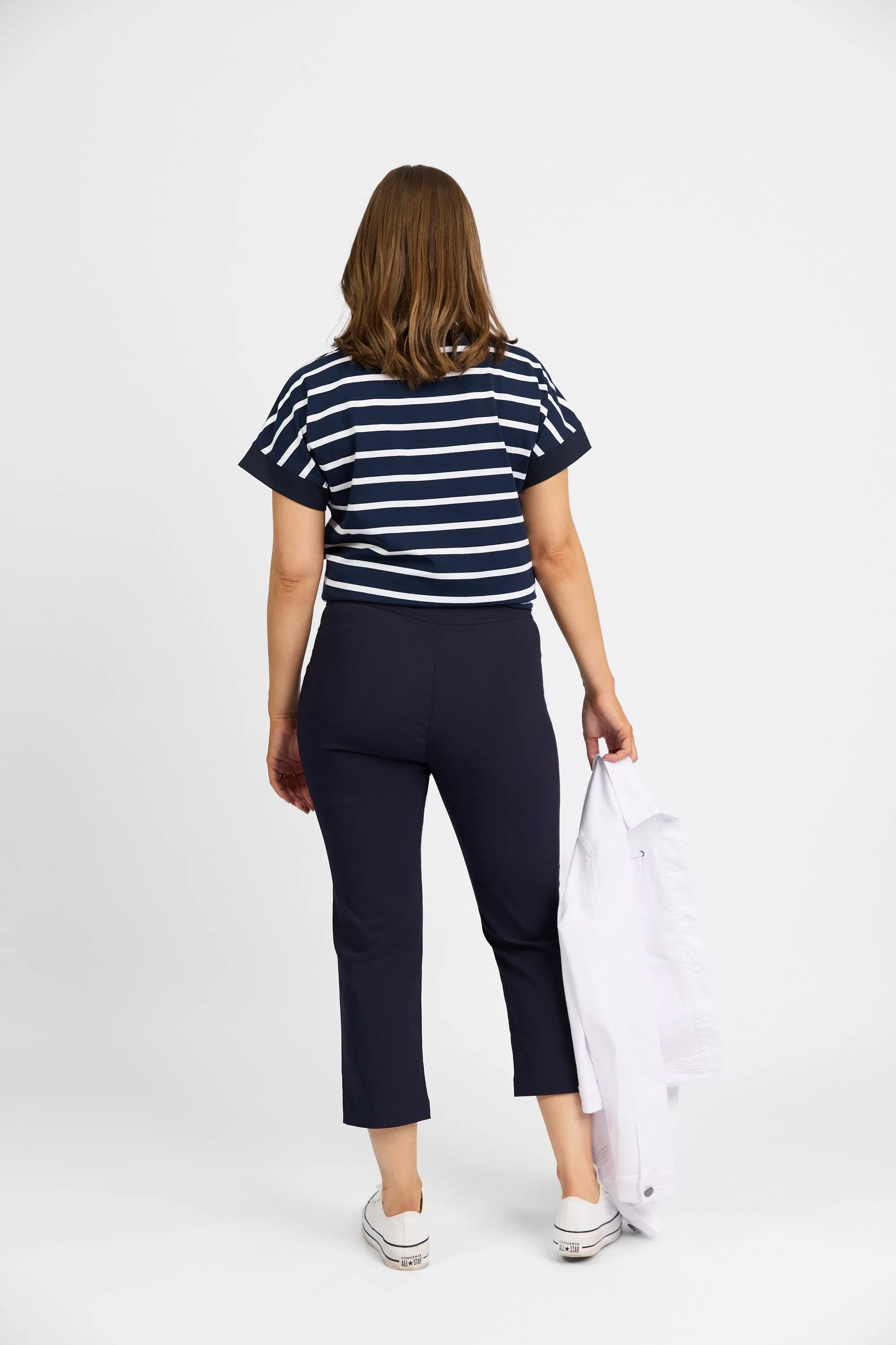 Macjays - Roam Crop Faille pant - Navy - M6515