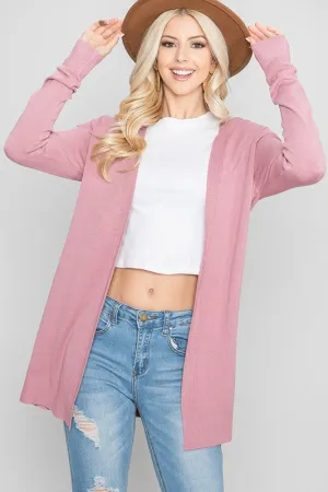 Mauve Duster Cardigan