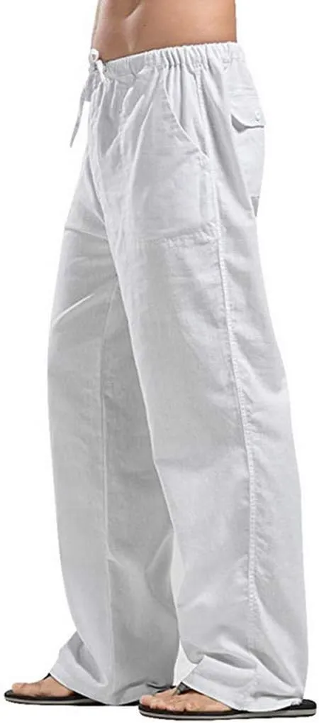 Men's Paisley Pants Cargo Jogger Oversized Cargo Pants for Men Linen Casual Trousers Men's Long John Thermal Pants