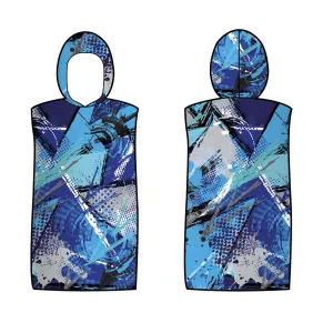 Microfibre Printed Surfer Changing Hoodie - Triangle Glass