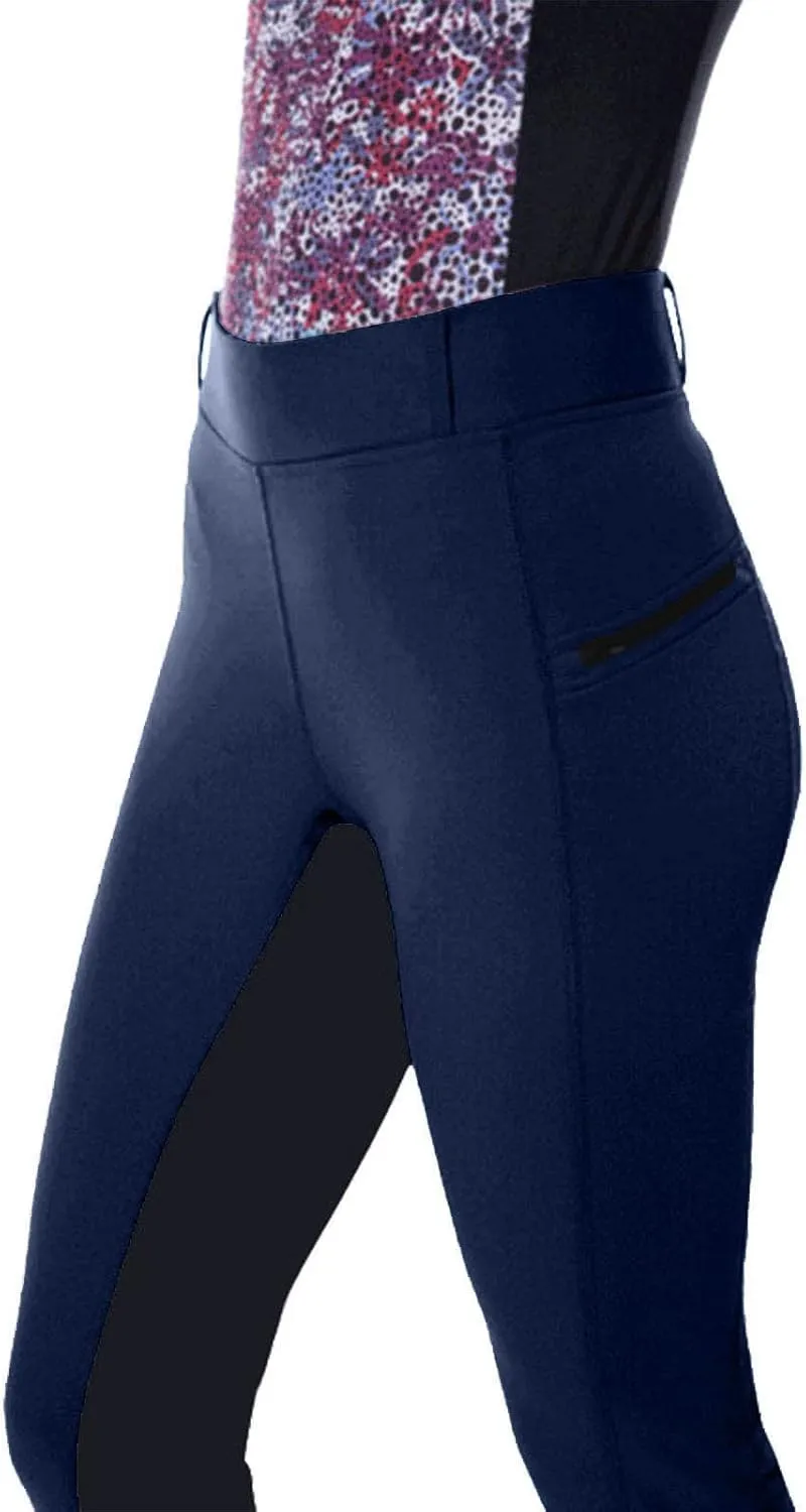 Mmoneyake Womens Equestrian Pants Horse Riding Pants Breeches Exercise High Waist Sports Leggings Workout Gym Yoga Pants