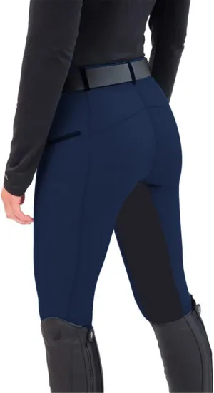 Mmoneyake Womens Equestrian Pants Horse Riding Pants Breeches Exercise High Waist Sports Leggings Workout Gym Yoga Pants