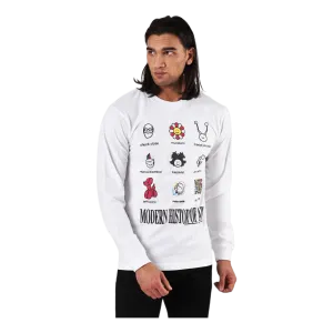 Modern Art Ls Tee White