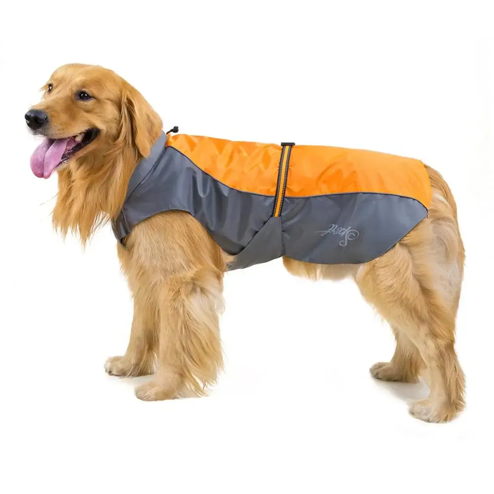 New Pet Dog Rain Coat Waterproof Jackets Breathable Assault Raincoat for Big Dogs Cats Apparel Clothes Pet Supplies 7XL 8XL 9XL