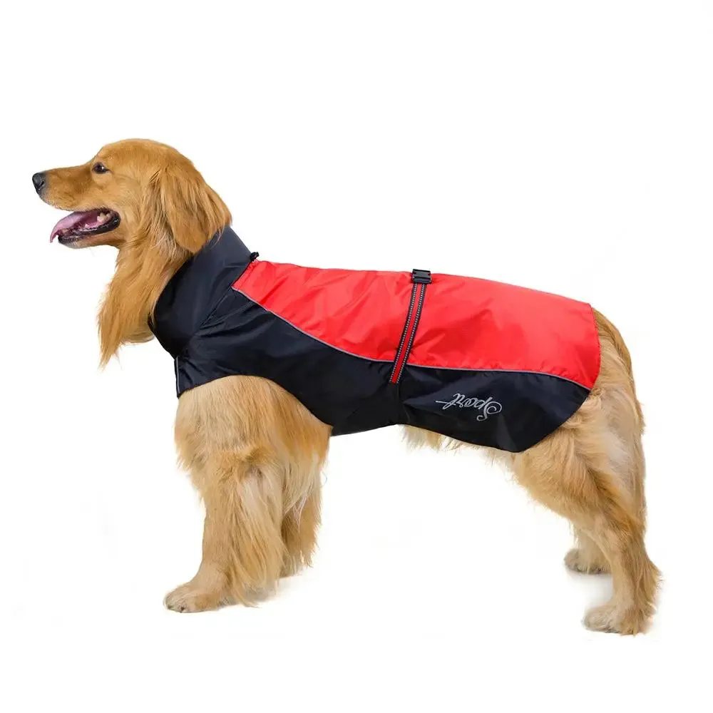 New Pet Dog Rain Coat Waterproof Jackets Breathable Assault Raincoat for Big Dogs Cats Apparel Clothes Pet Supplies 7XL 8XL 9XL