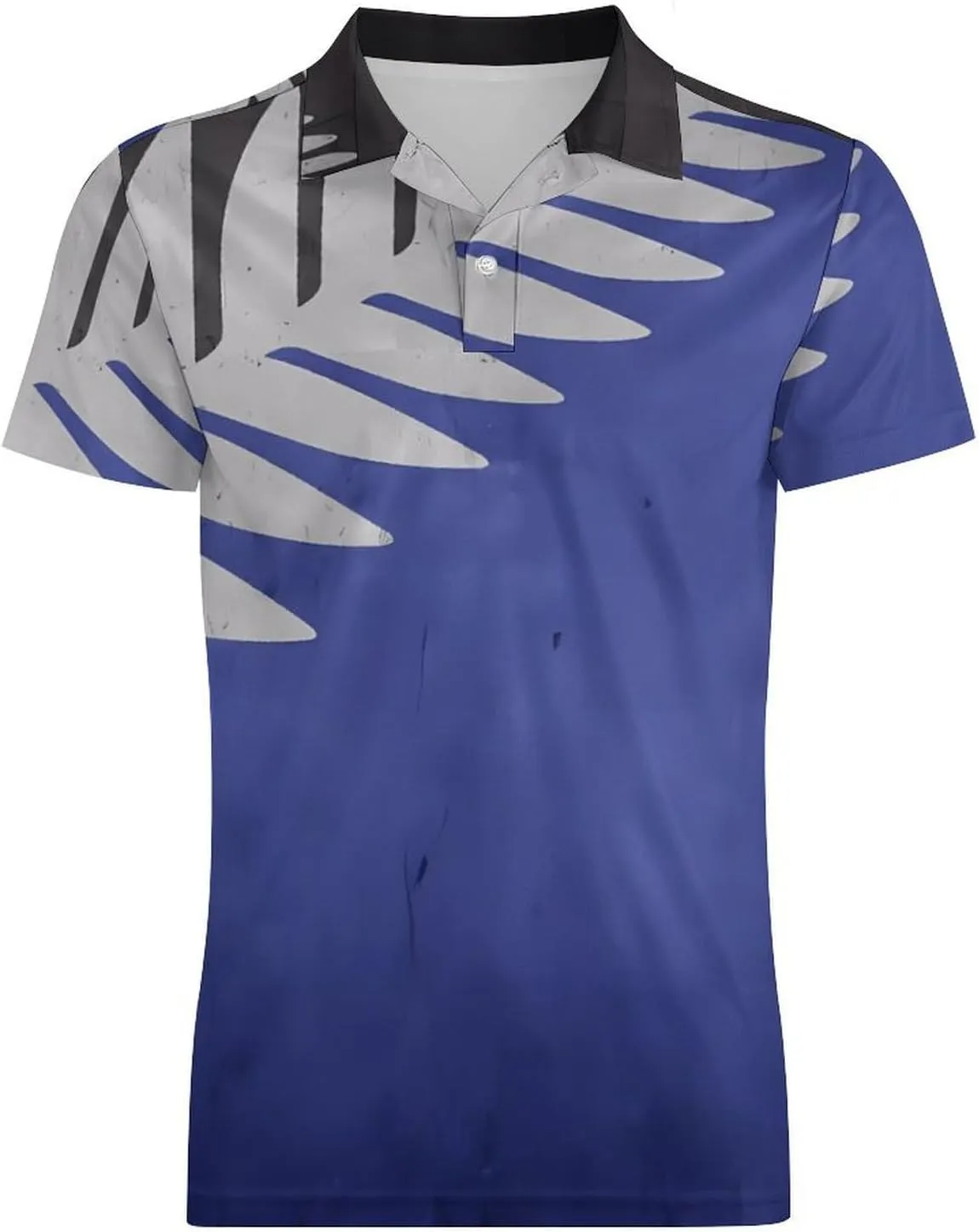 New Zealand Flag Classic Polo Shirts for Men Quick Dry Short Sleeve Fit Golf Tees Casual Tops