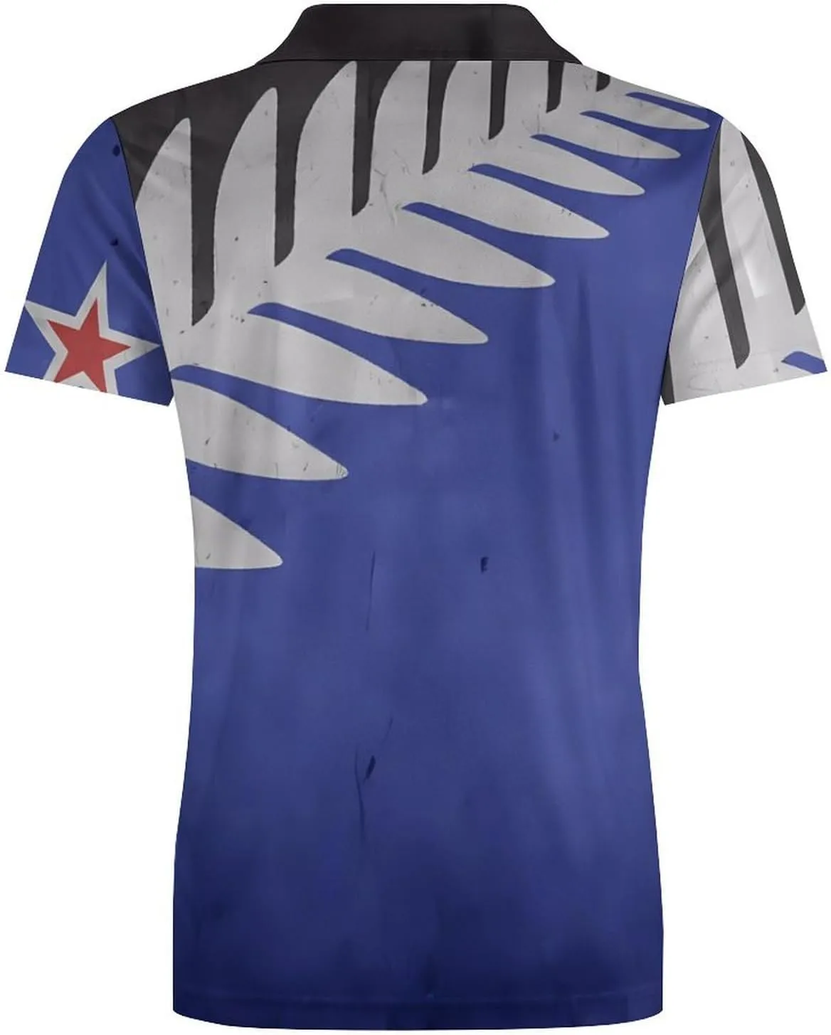 New Zealand Flag Classic Polo Shirts for Men Quick Dry Short Sleeve Fit Golf Tees Casual Tops