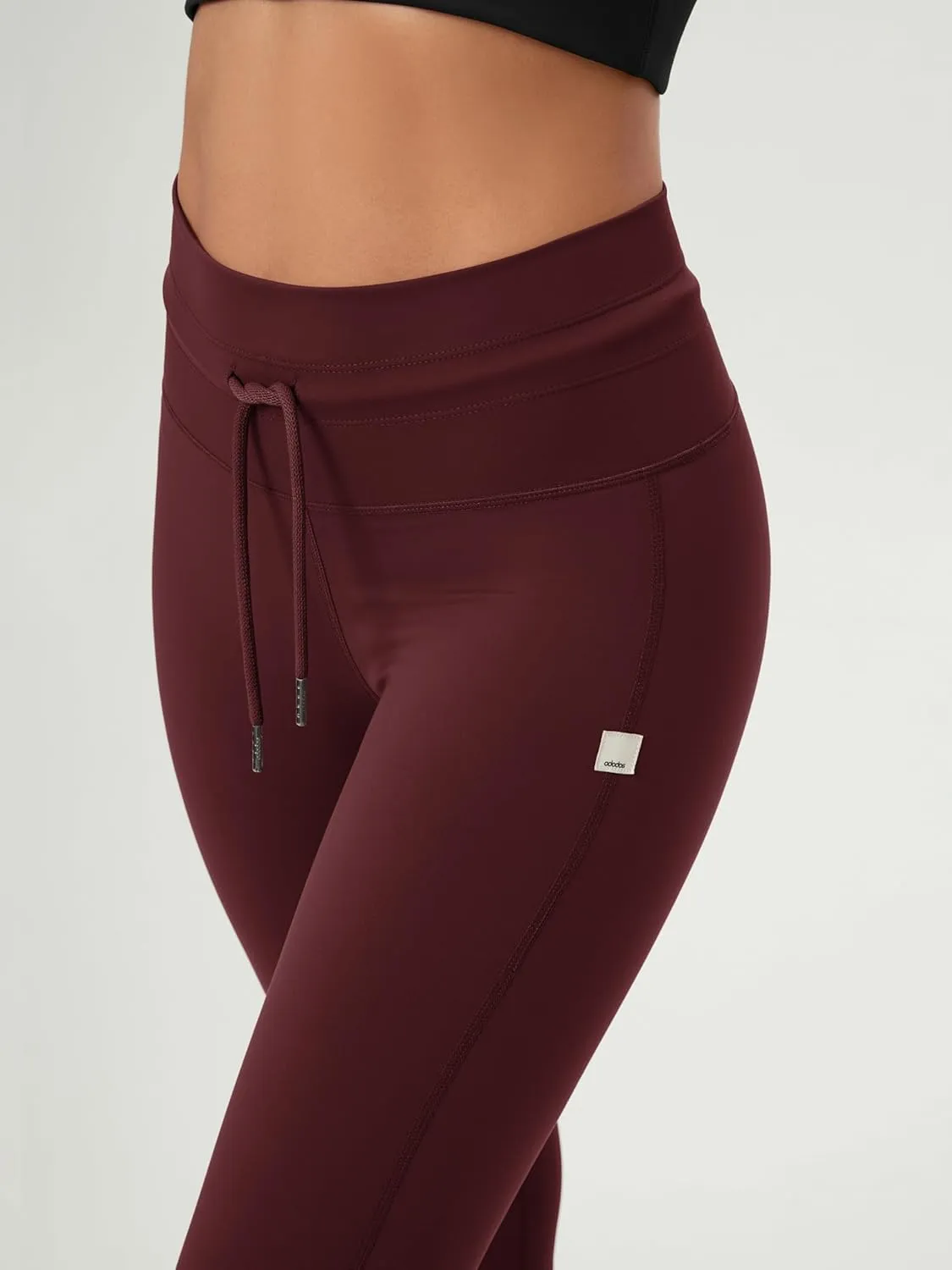 ODODOS Women's Drawstring Tie Daily Leggings 25" / 28" High Waist Workout Yoga Pants