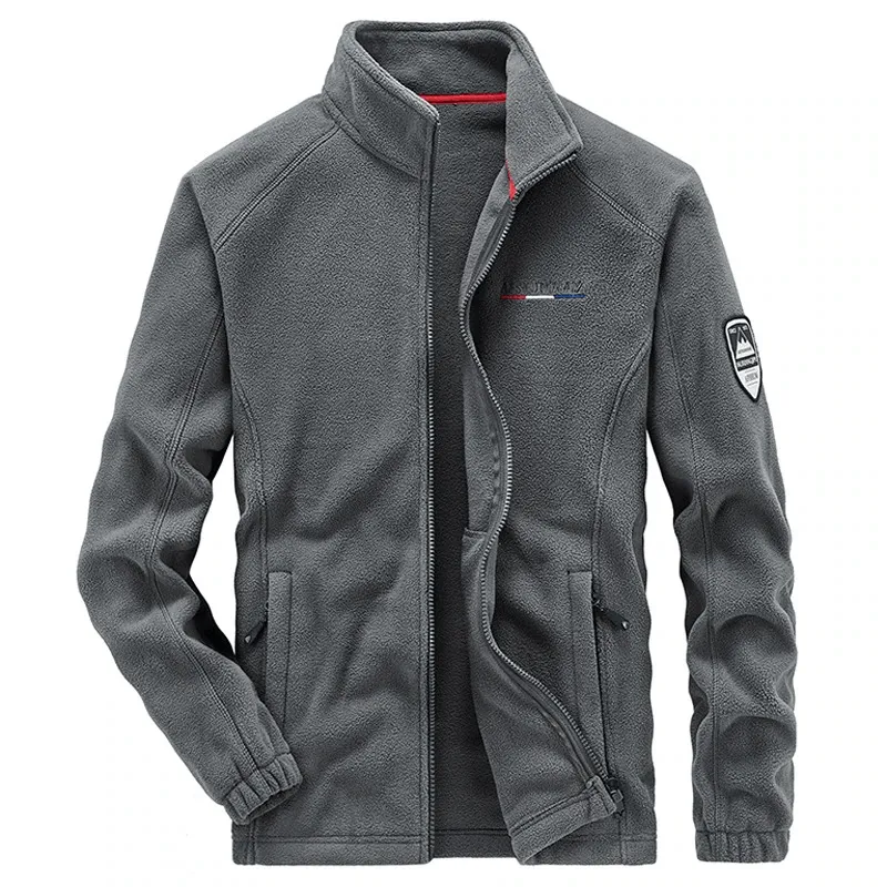 Outdoor Zipper Fleece Hiking Jacket with Inside Pockets for Men - SF0686
