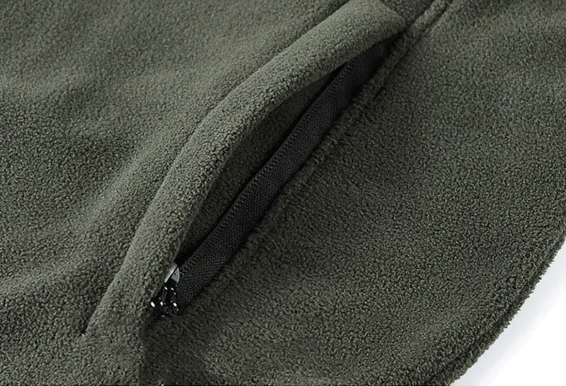 Outdoor Zipper Fleece Hiking Jacket with Inside Pockets for Men - SF0686