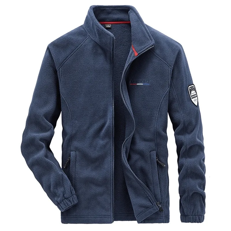 Outdoor Zipper Fleece Hiking Jacket with Inside Pockets for Men - SF0686