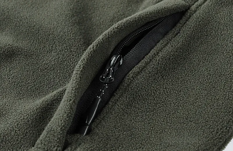 Outdoor Zipper Fleece Hiking Jacket with Inside Pockets for Men - SF0686