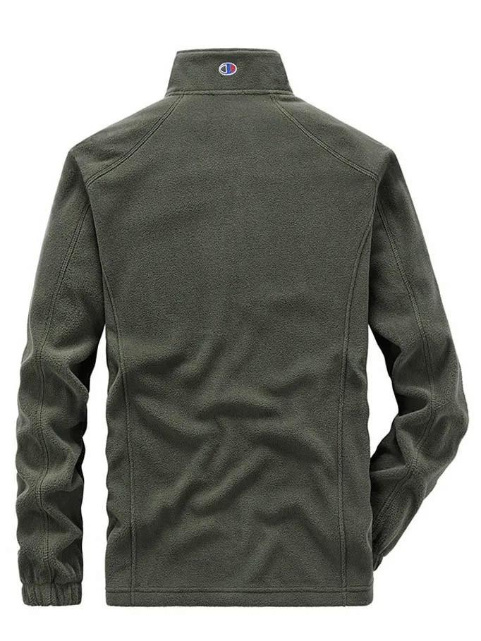 Outdoor Zipper Fleece Hiking Jacket with Inside Pockets for Men - SF0686