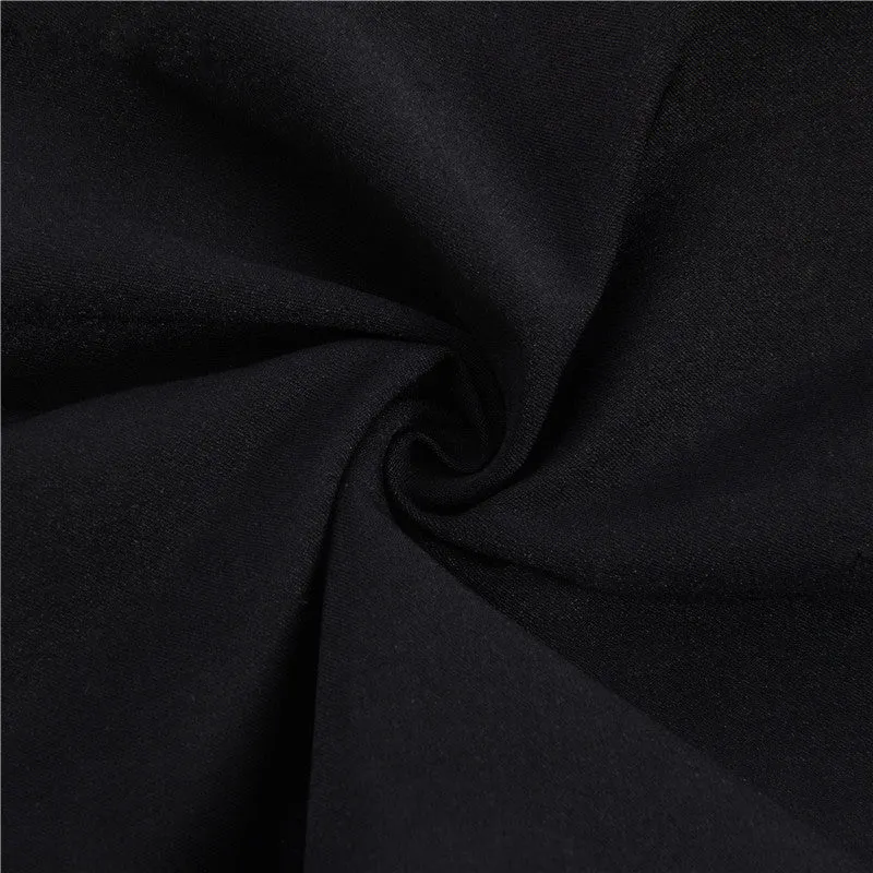 Pentagram hollow cut bandage pencil pants high waist tight fit zipper stretchable jeans casual pants for gothic streetwear