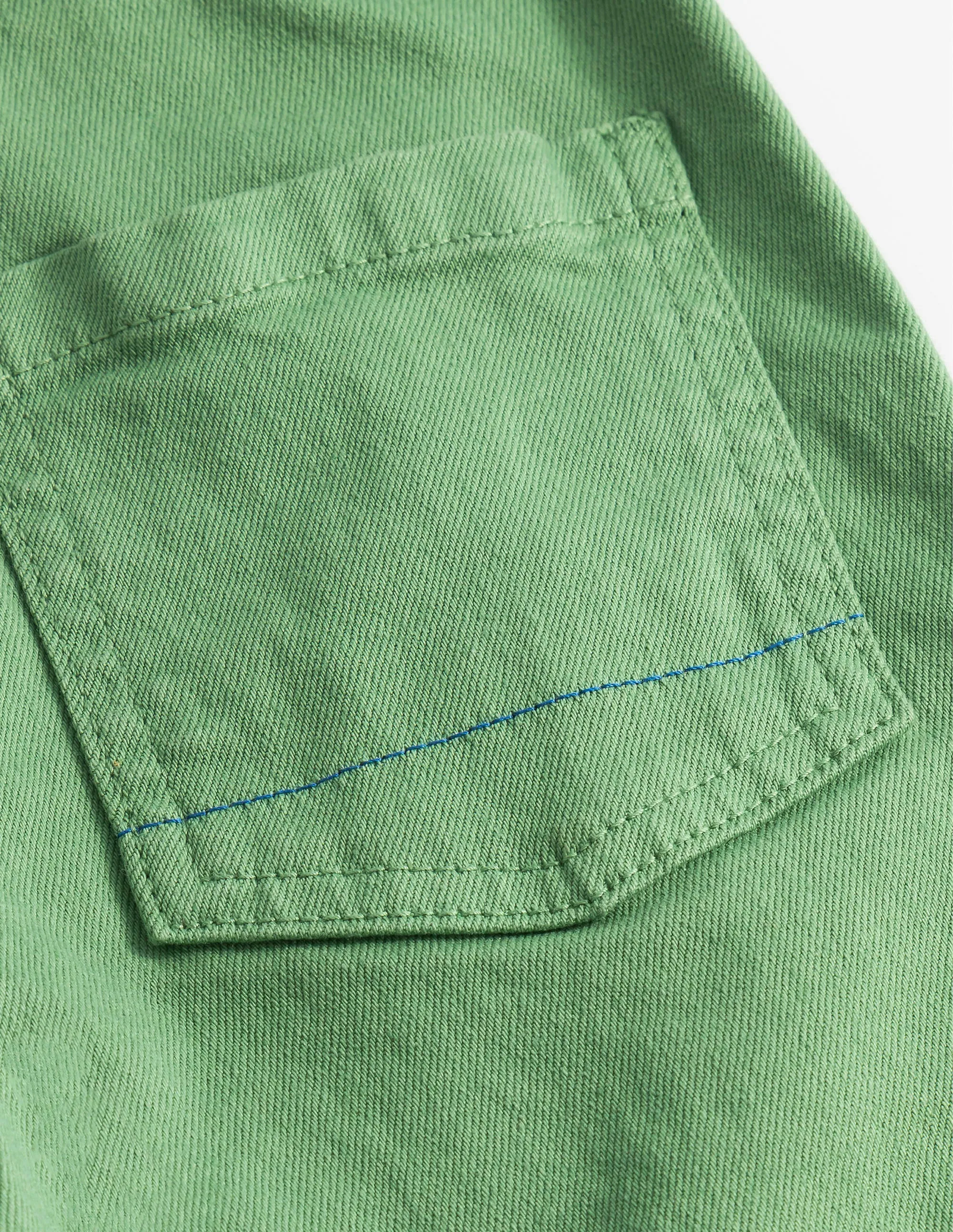 Relaxed Pocket Trousers-Deep Grass Green