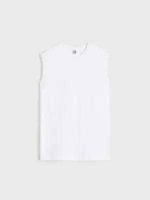 Relaxed Sleeveless Tee - Off White