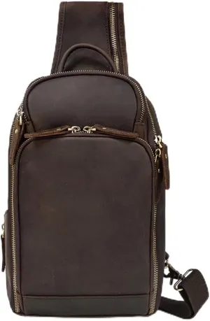 Retro Chest Bag Multi-functional Crossbody Bag Shoulder Bag Large Capacity Backpack