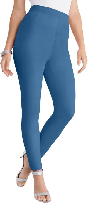 Roaman's Women's Plus Size Faux Suede Legging