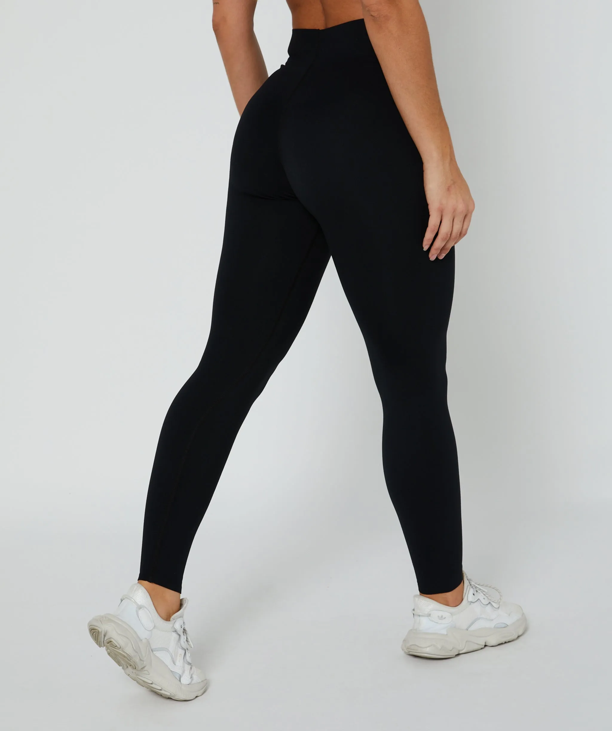 Sleek Leggings - Full Length (Black) by OneMoreRep