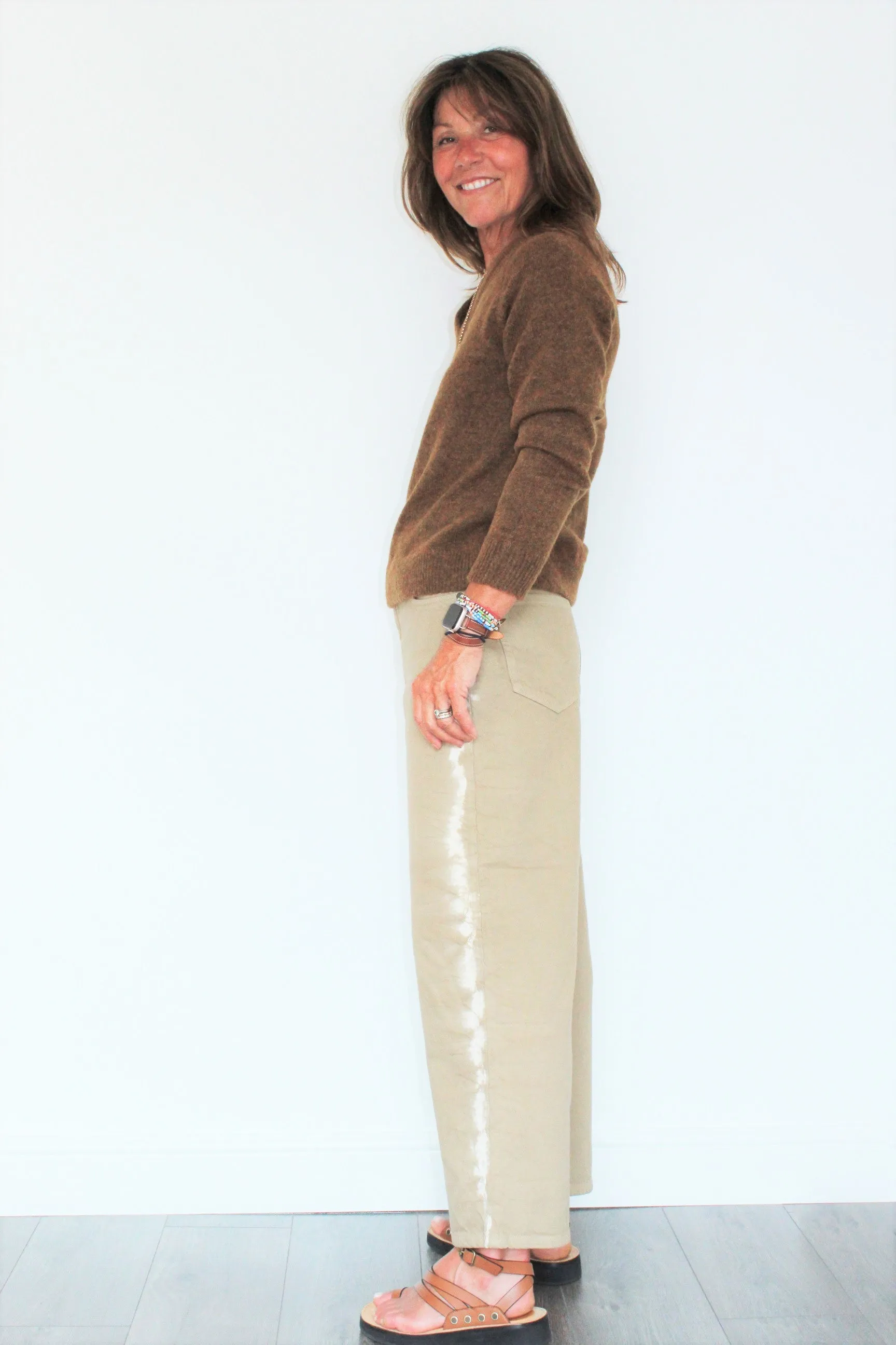 SLF Lulu V-neck Knit in Rubber