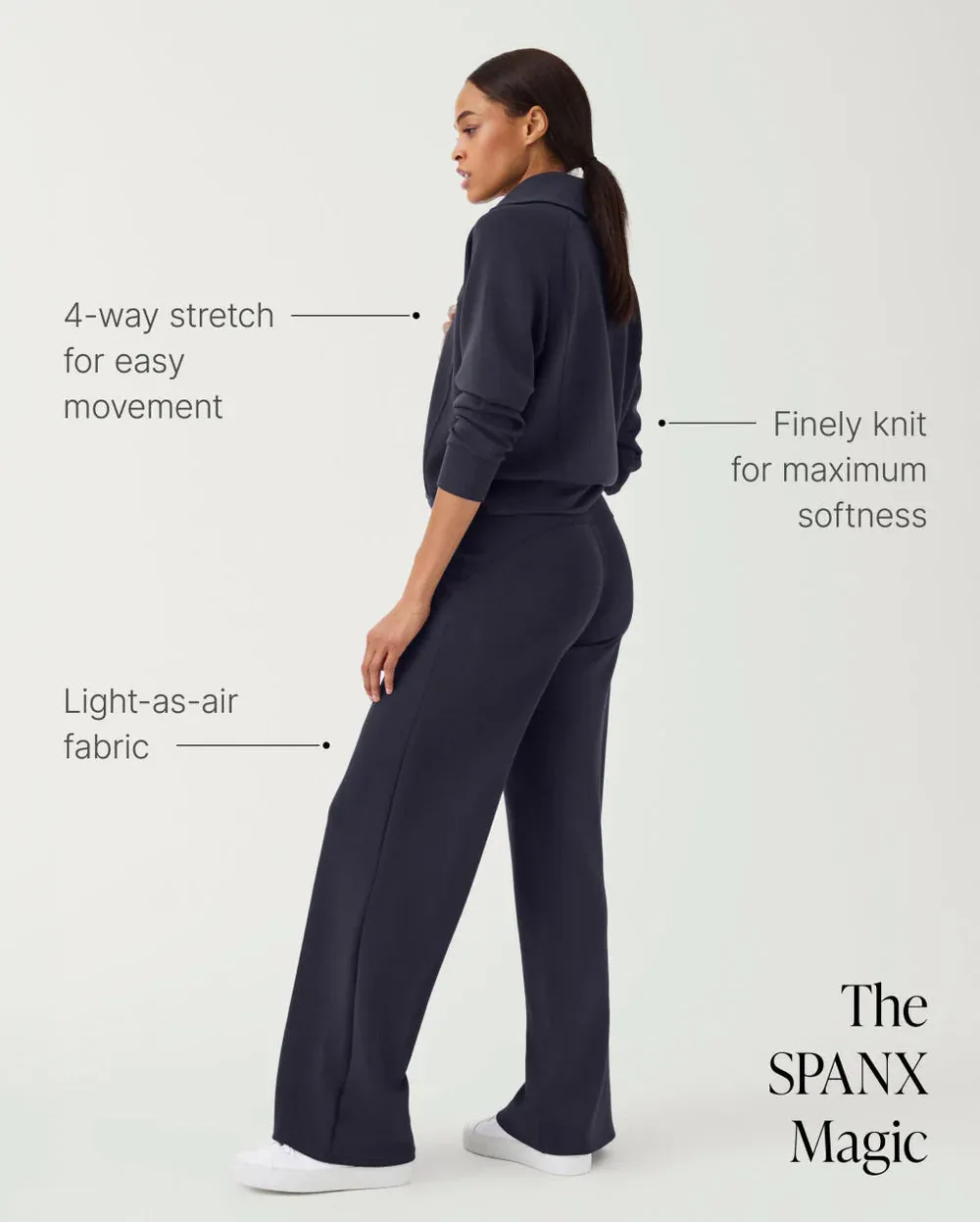 Spanx® Airessentials Wide Leg Pant Ashwood